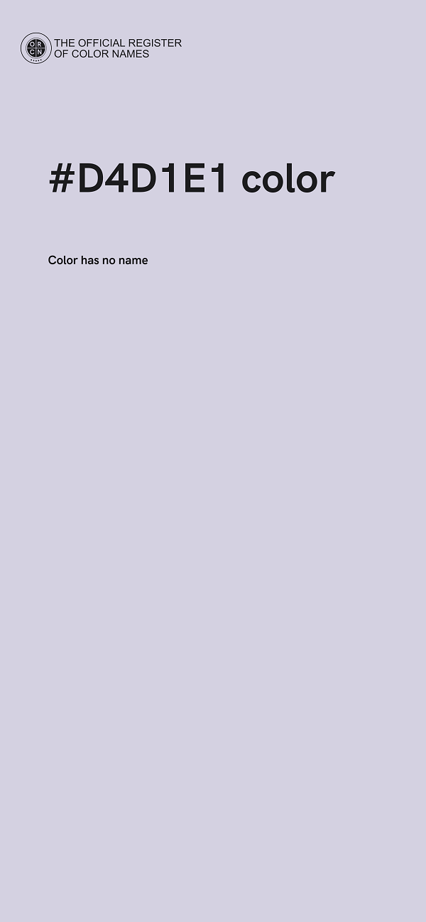 #D4D1E1 color image