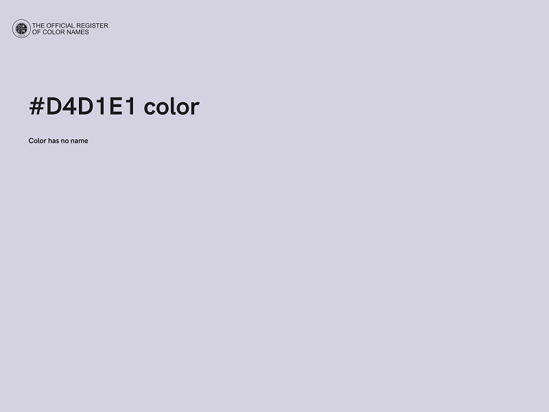 #D4D1E1 color image