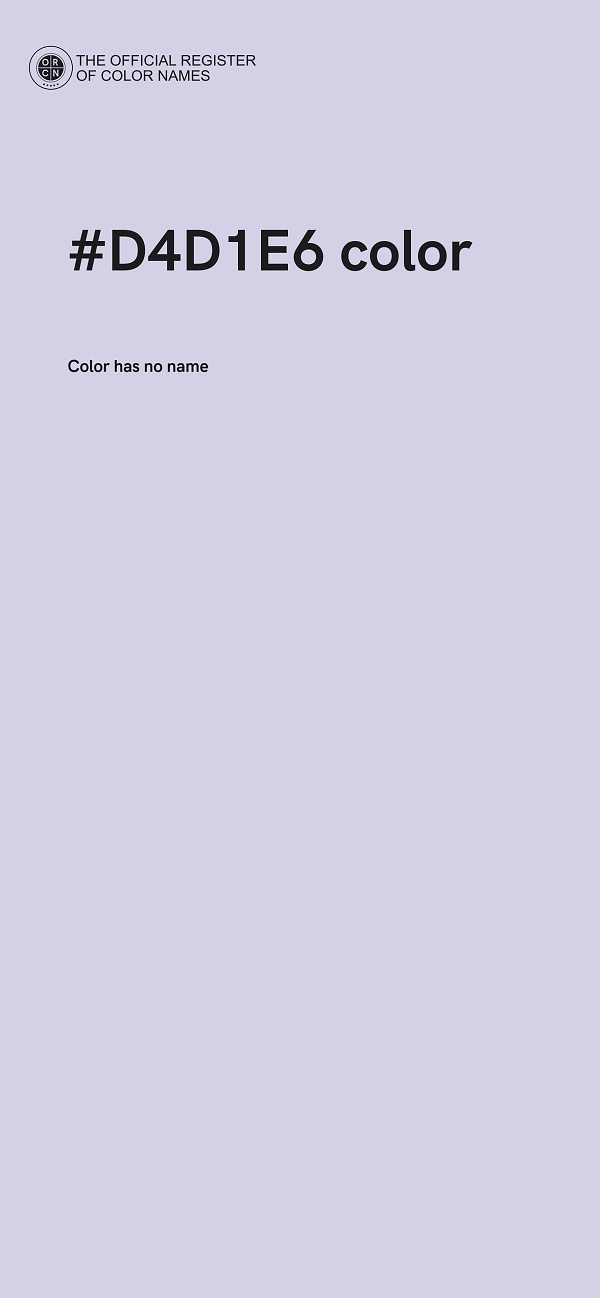 #D4D1E6 color image