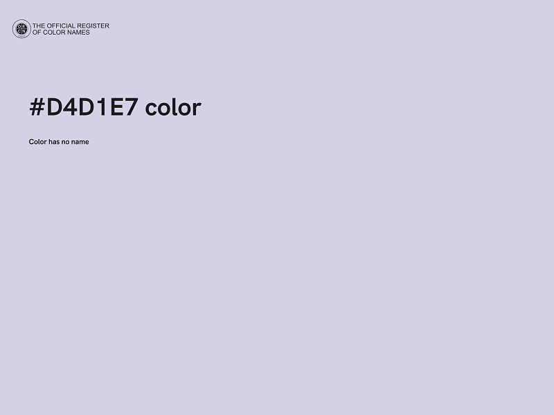#D4D1E7 color image