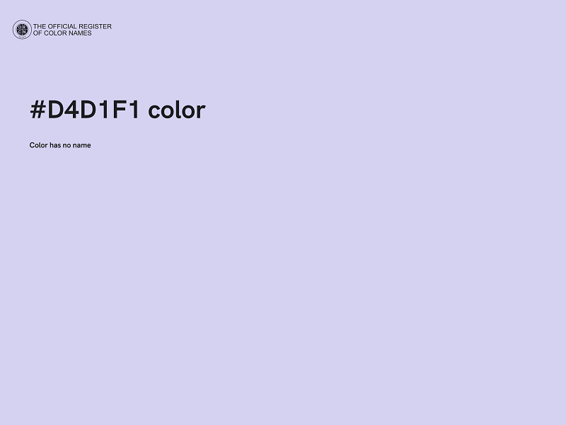 #D4D1F1 color image