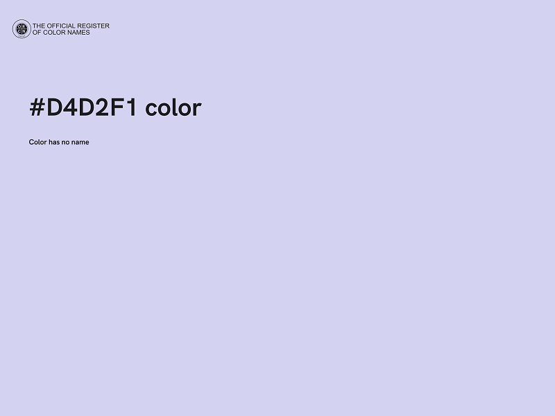 #D4D2F1 color image