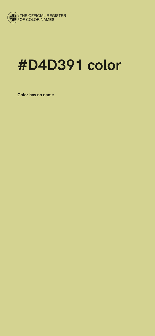 #D4D391 color image