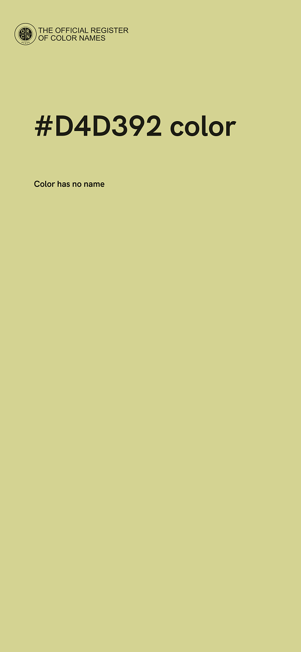 #D4D392 color image