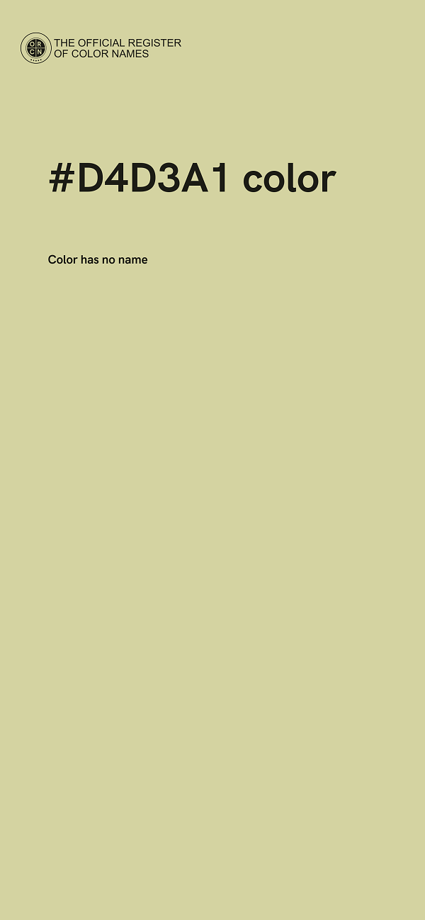 #D4D3A1 color image