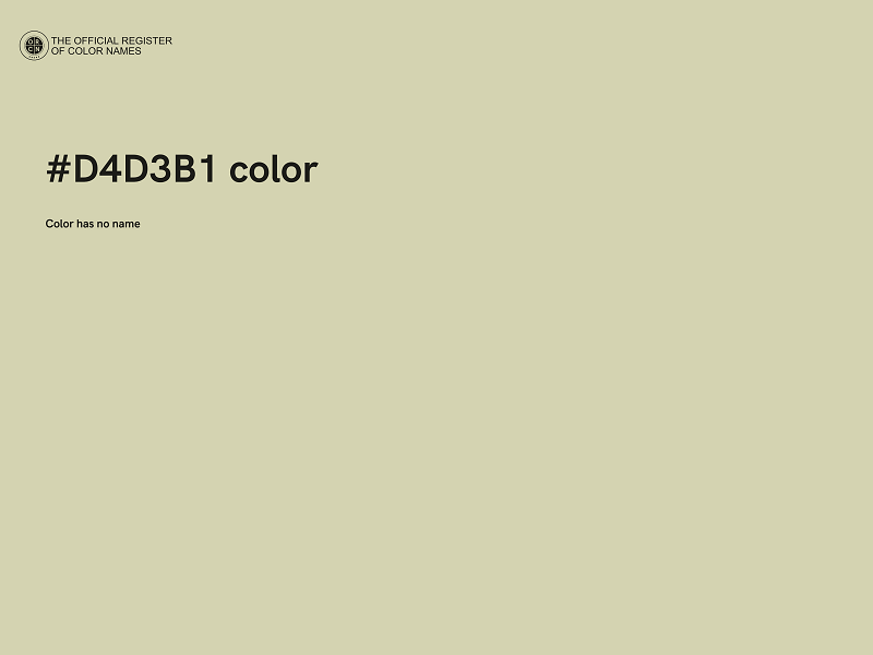 #D4D3B1 color image