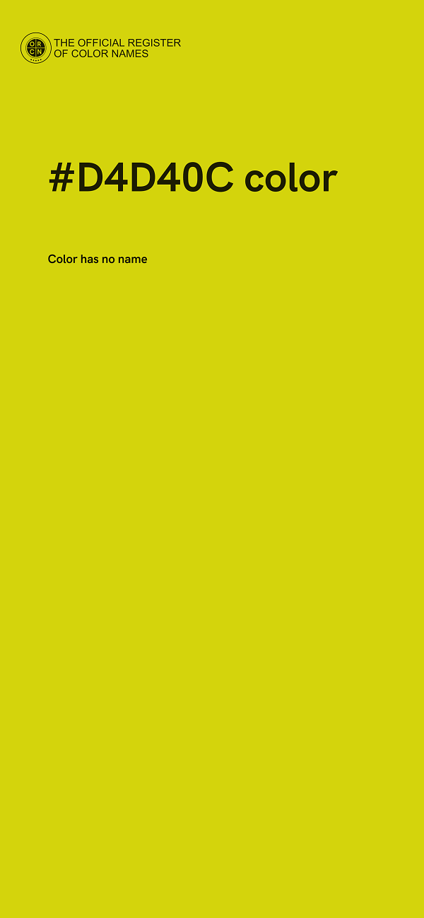 #D4D40C color image