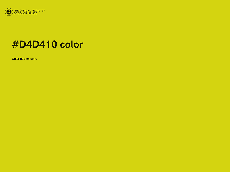 #D4D410 color image