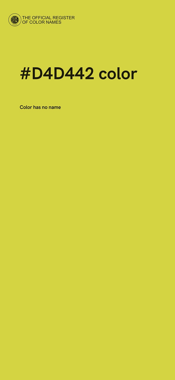 #D4D442 color image