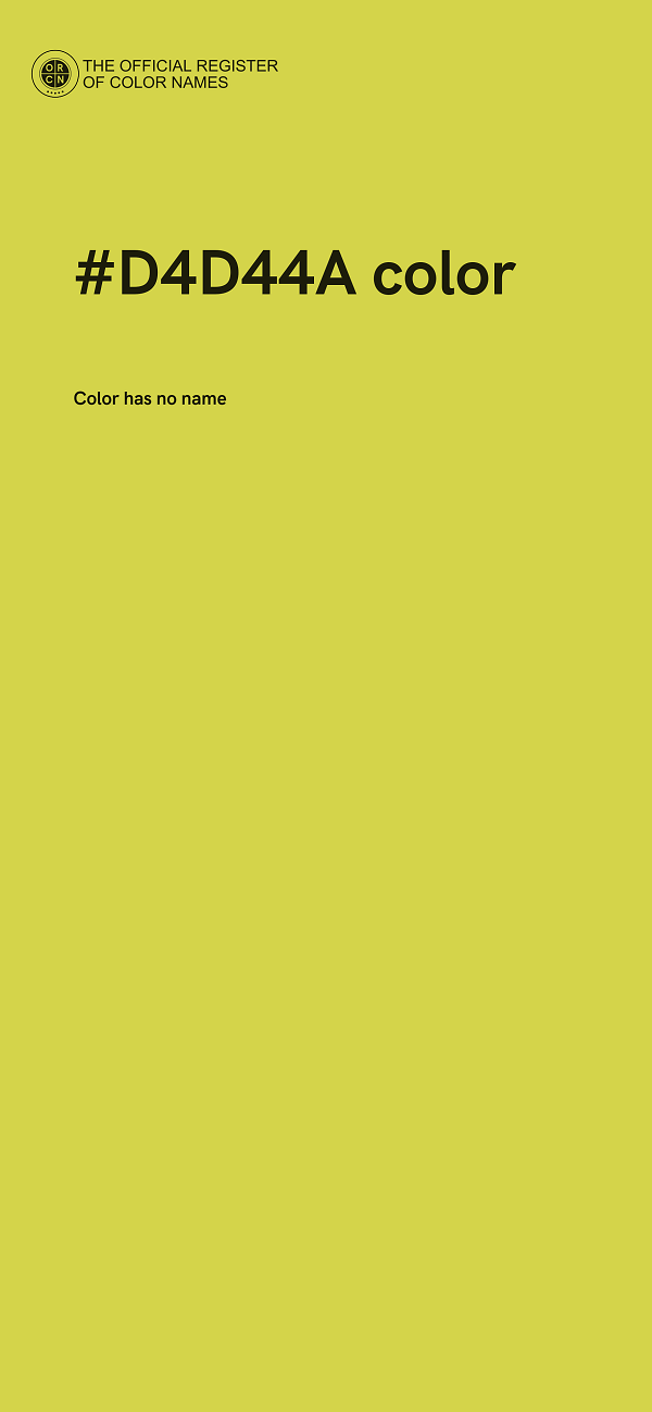 #D4D44A color image