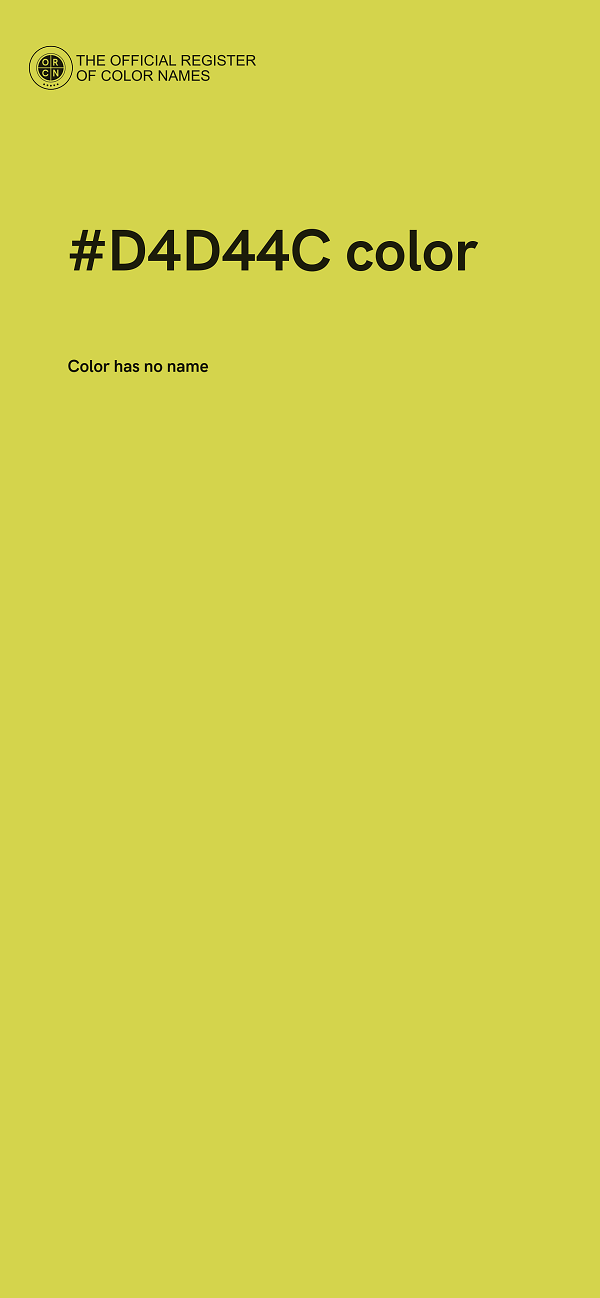 #D4D44C color image