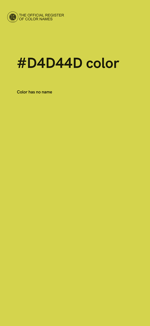 #D4D44D color image