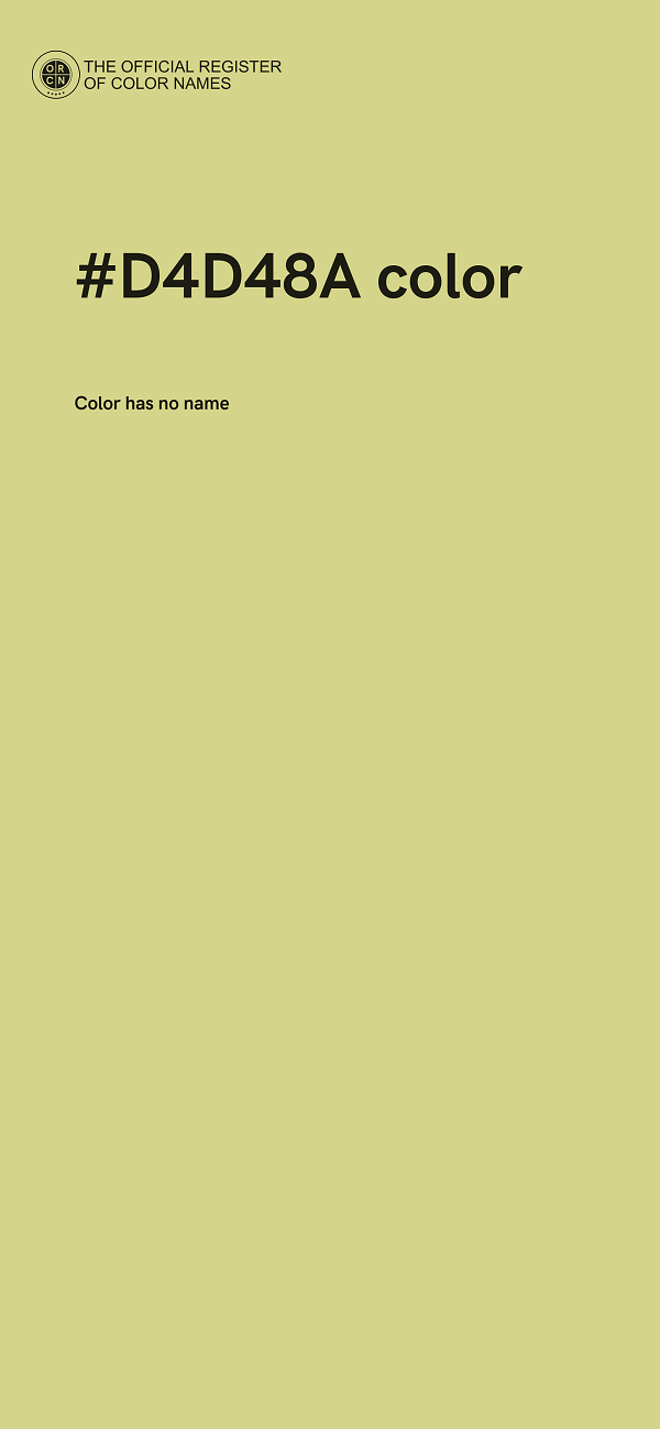 #D4D48A color image