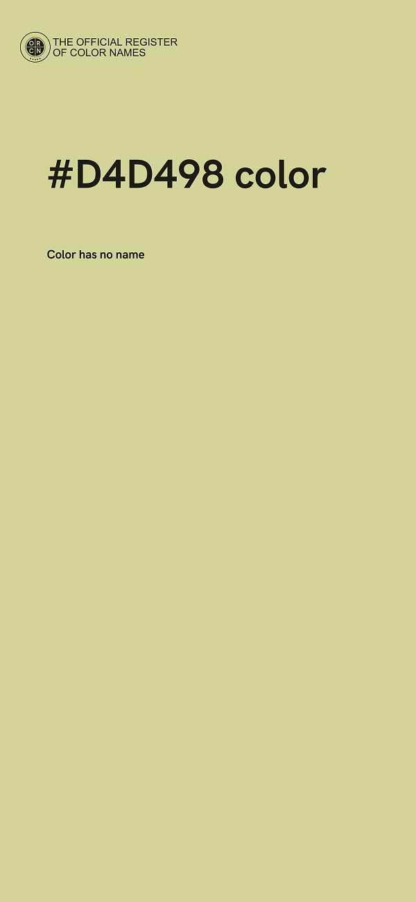 #D4D498 color image