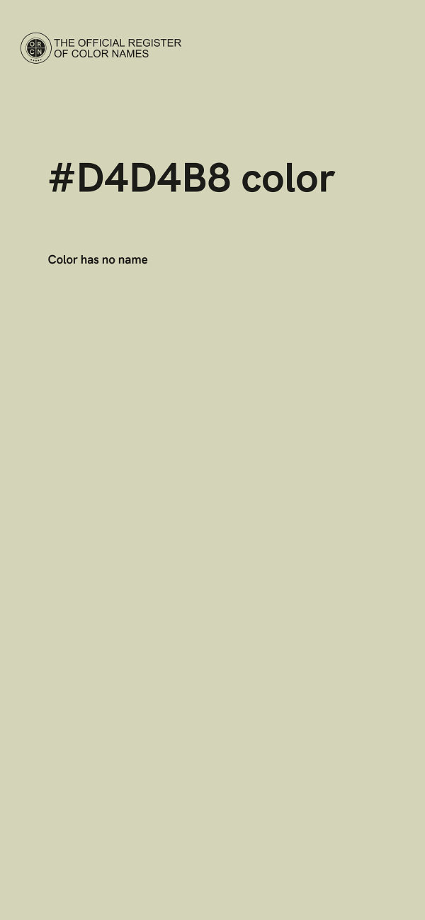 #D4D4B8 color image