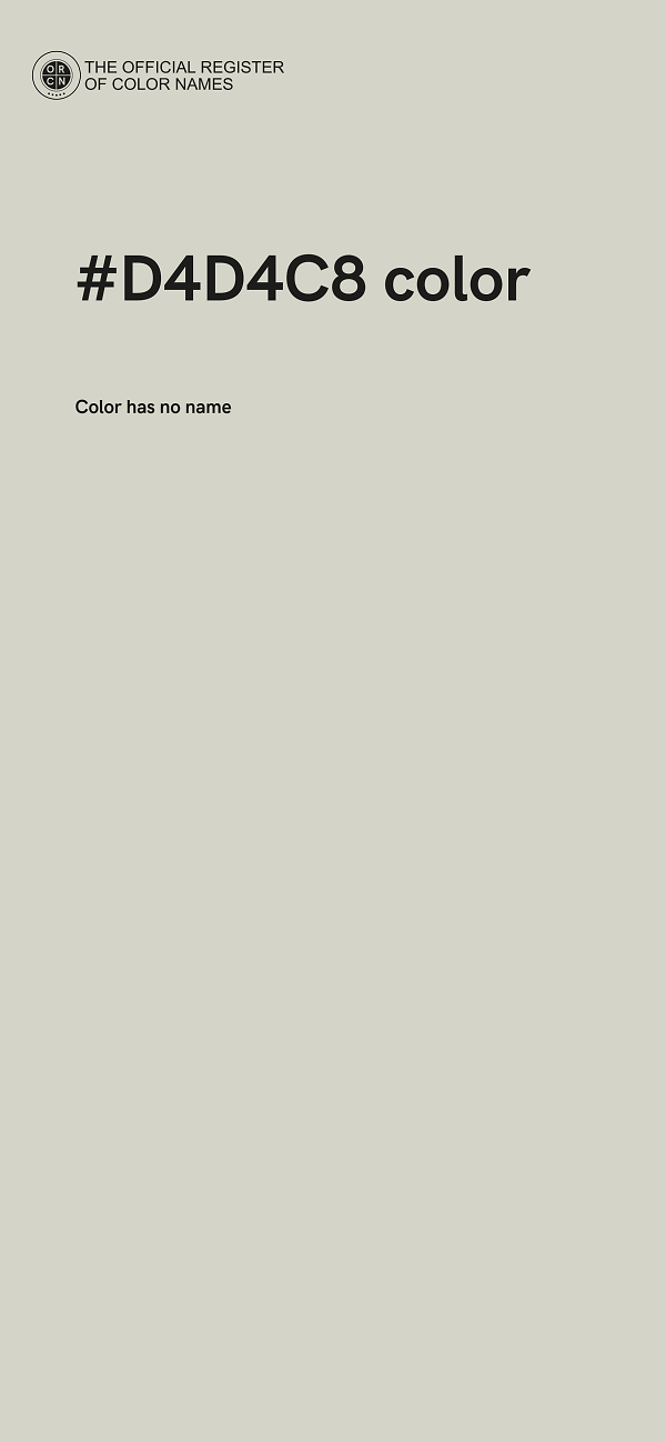 #D4D4C8 color image