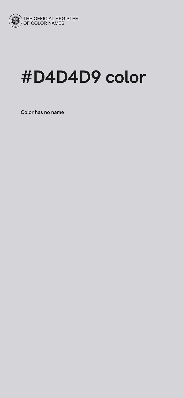 #D4D4D9 color image