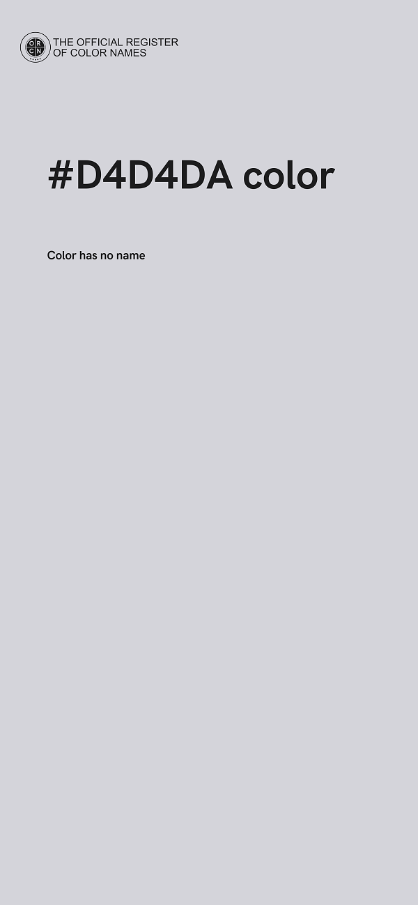 #D4D4DA color image