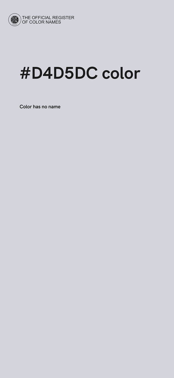 #D4D5DC color image