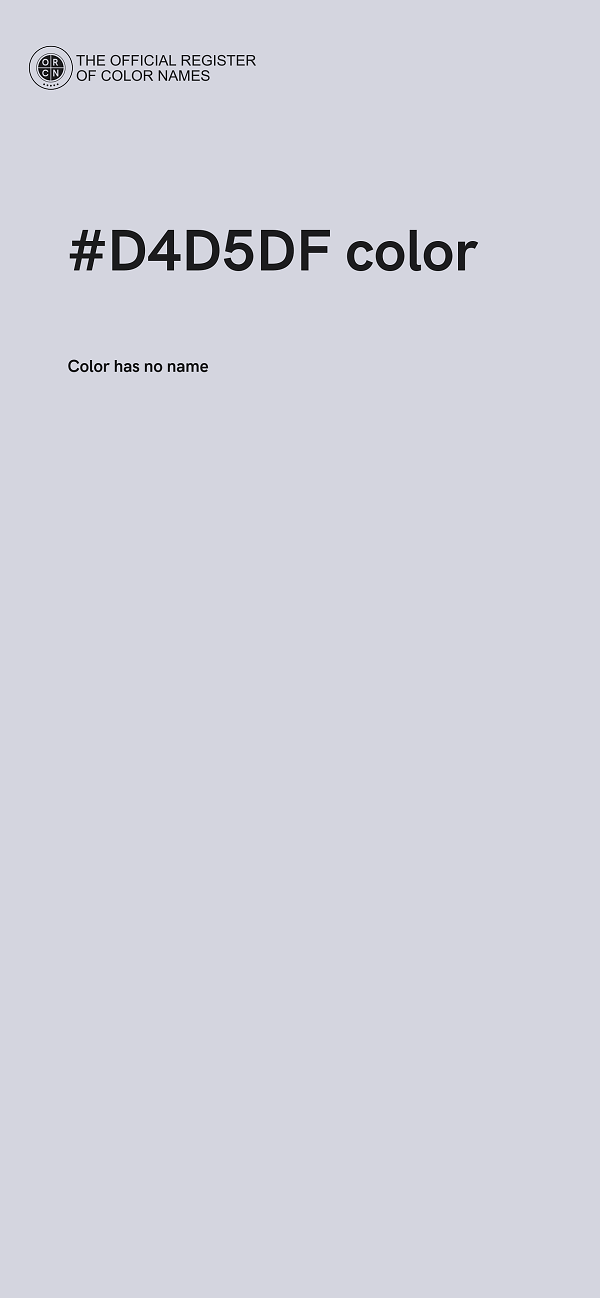 #D4D5DF color image