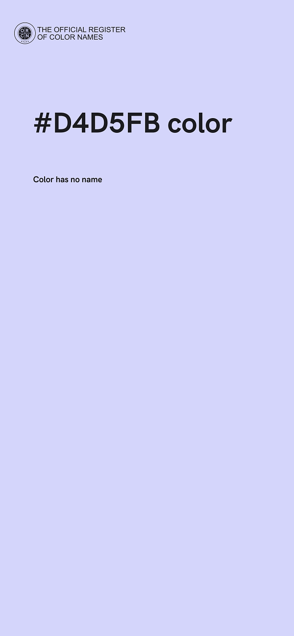 #D4D5FB color image