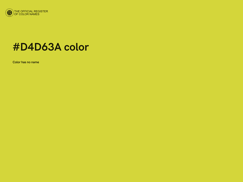 #D4D63A color image