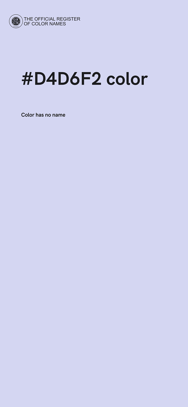#D4D6F2 color image