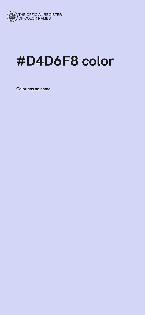 #D4D6F8 color image