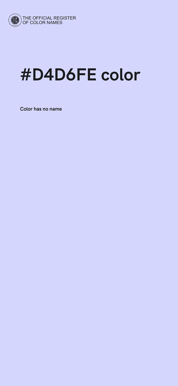 #D4D6FE color image