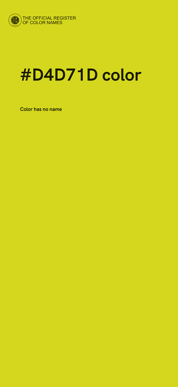 #D4D71D color image