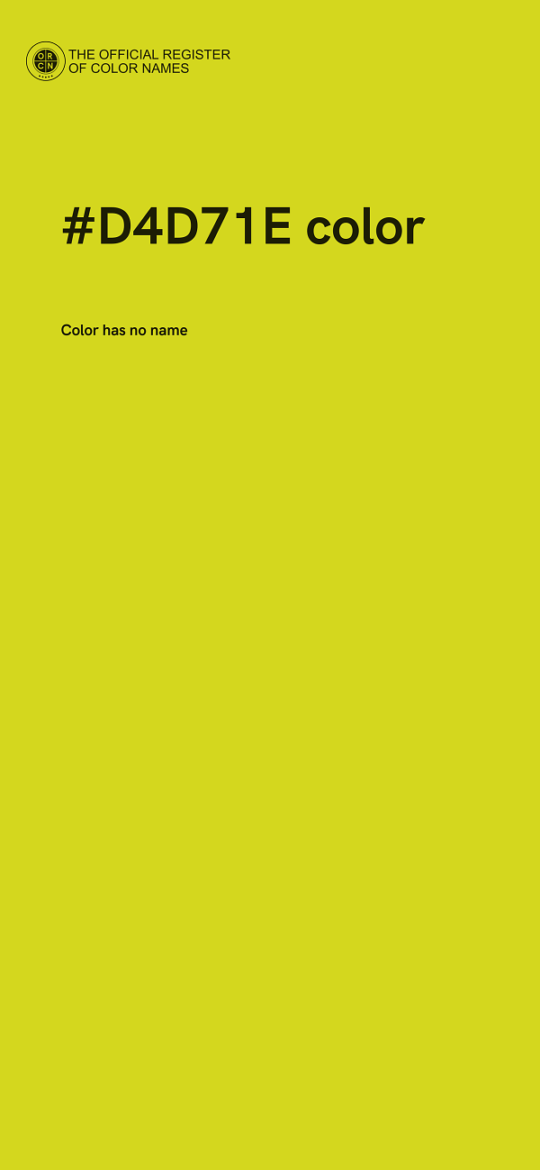 #D4D71E color image