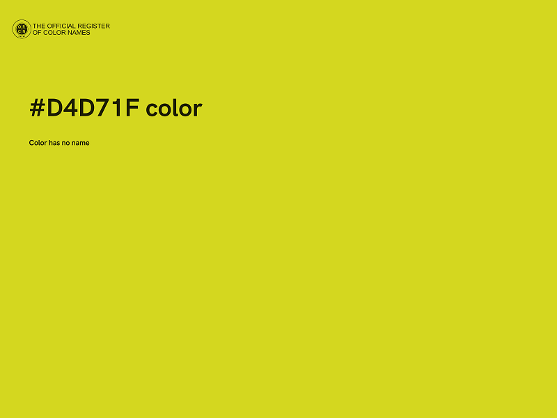 #D4D71F color image