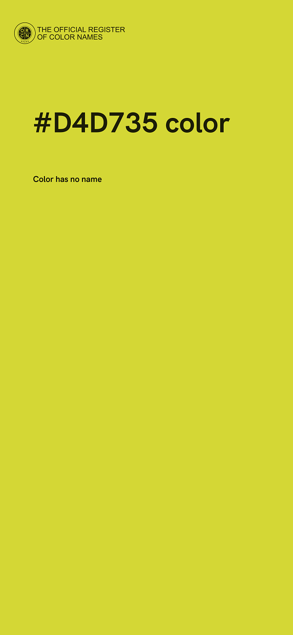 #D4D735 color image