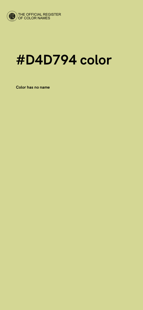#D4D794 color image