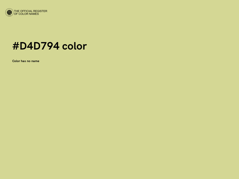 #D4D794 color image
