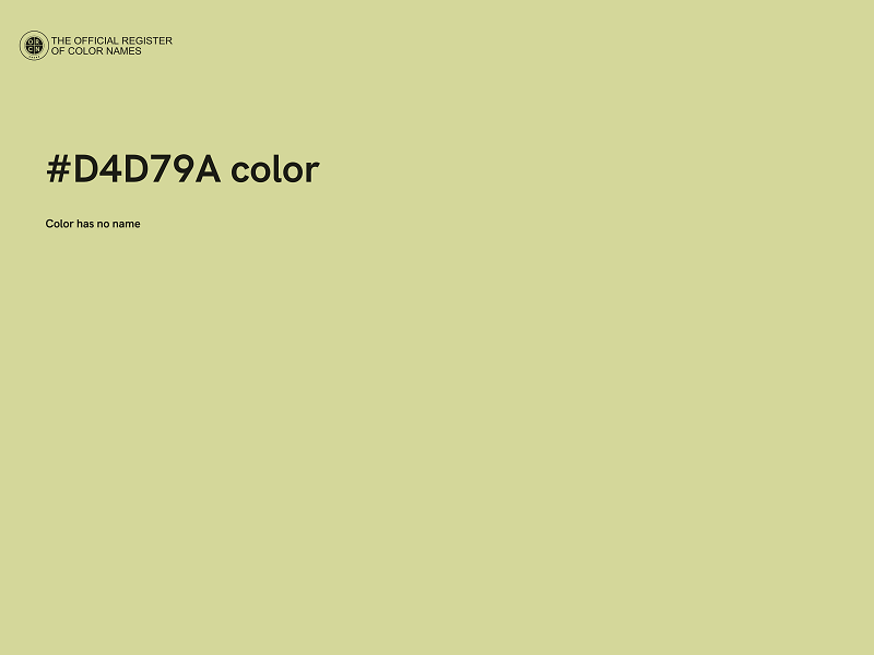 #D4D79A color image