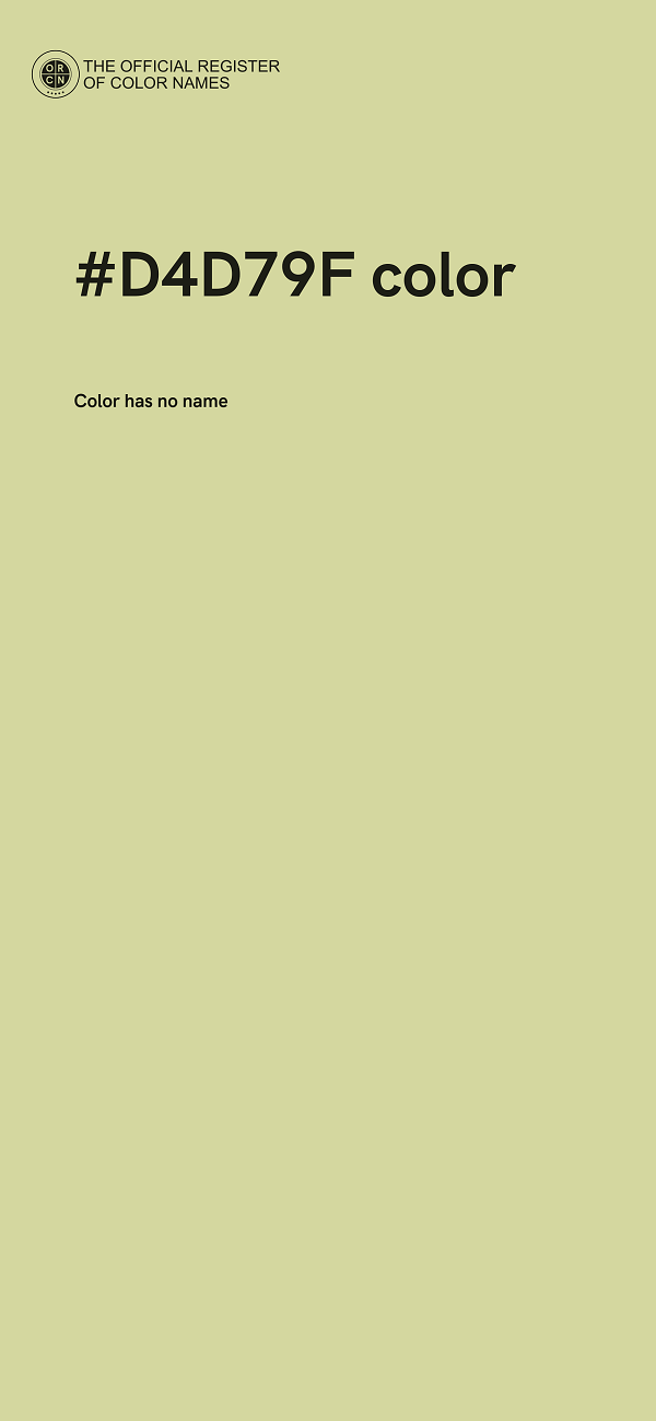 #D4D79F color image
