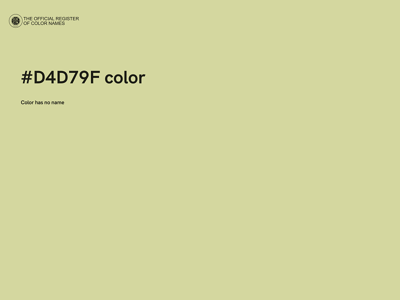 #D4D79F color image
