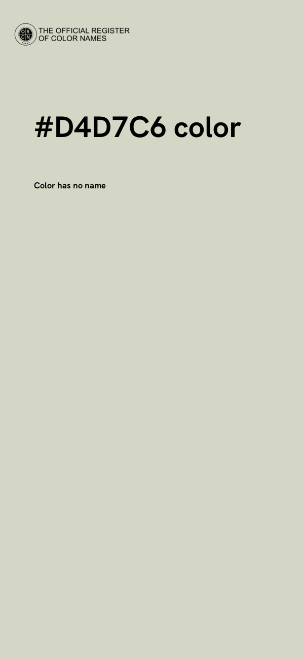 #D4D7C6 color image
