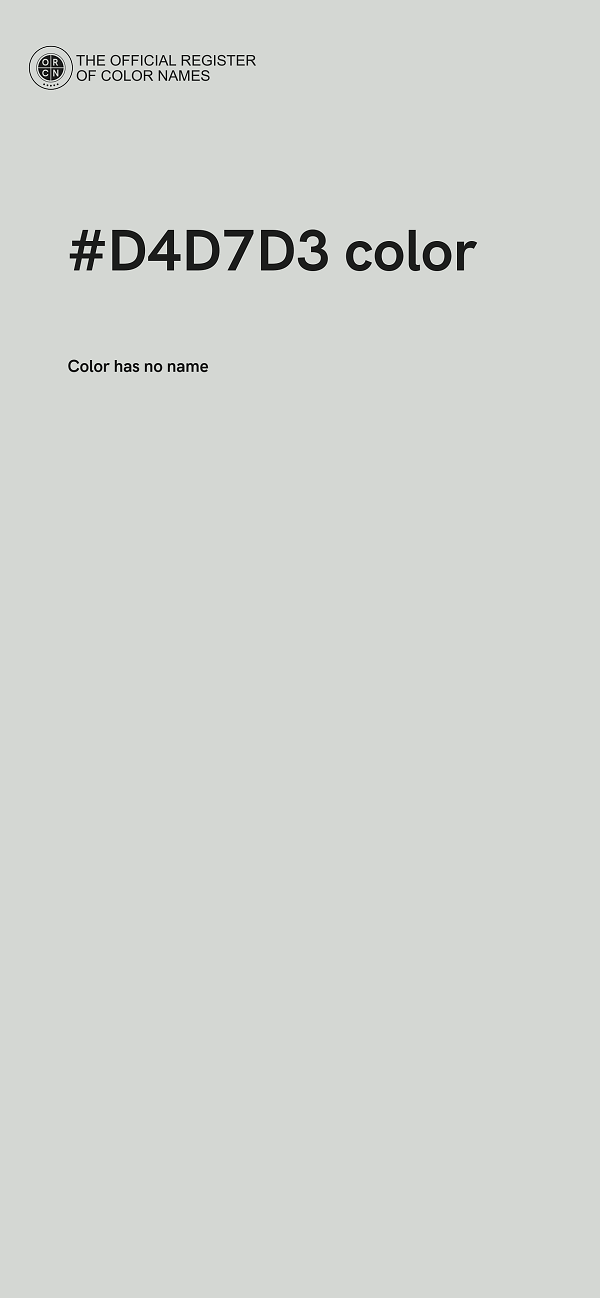 #D4D7D3 color image