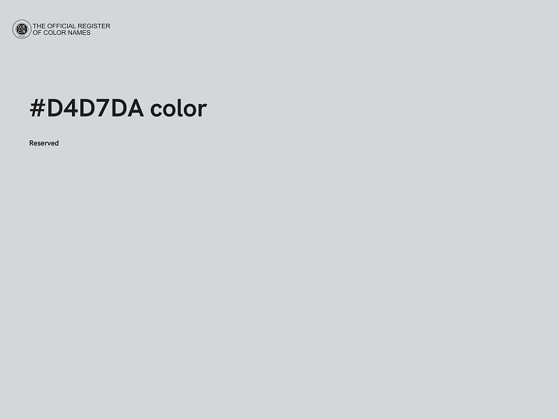 #D4D7DA color image