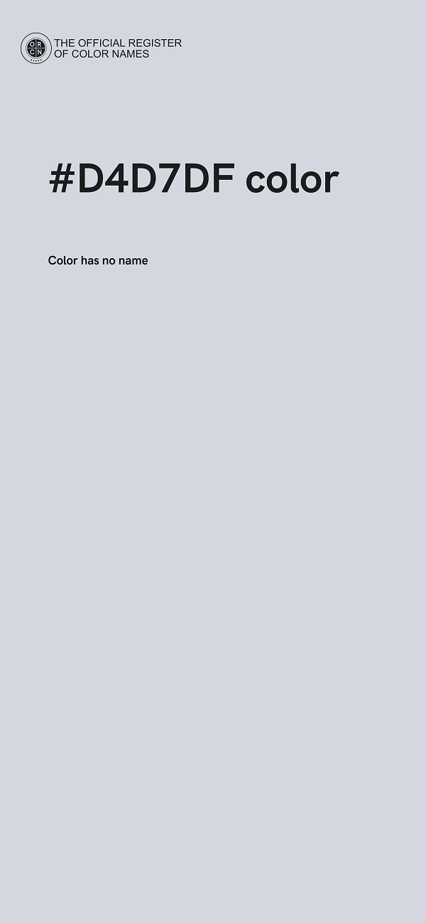 #D4D7DF color image