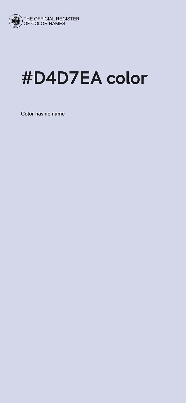 #D4D7EA color image