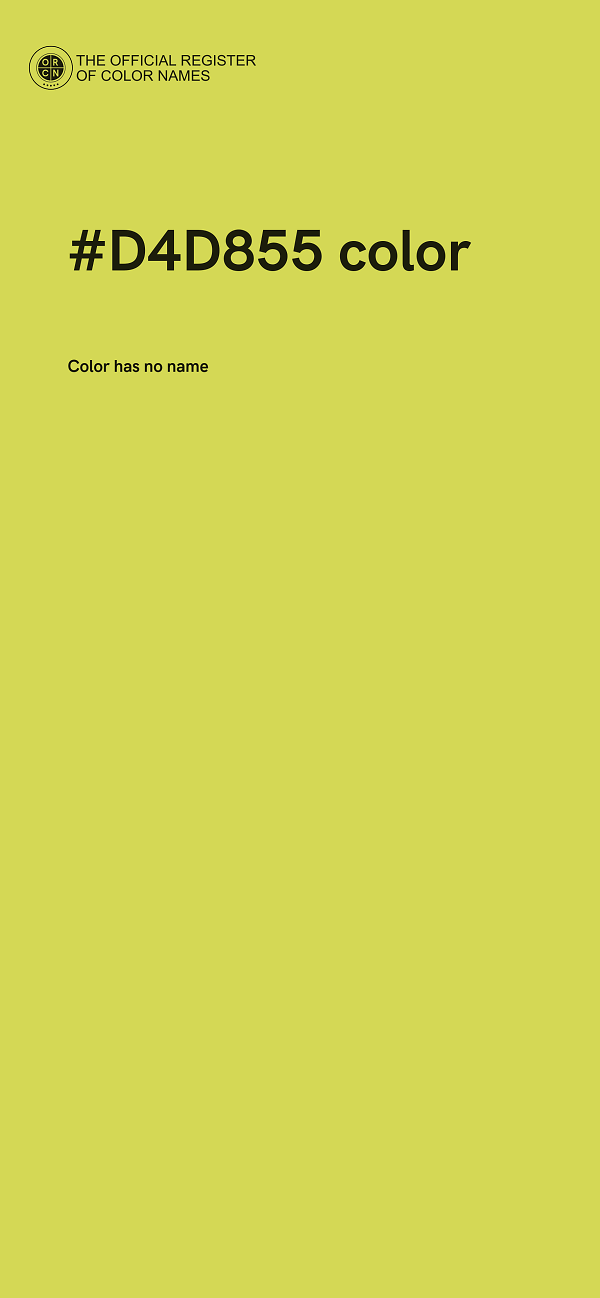 #D4D855 color image