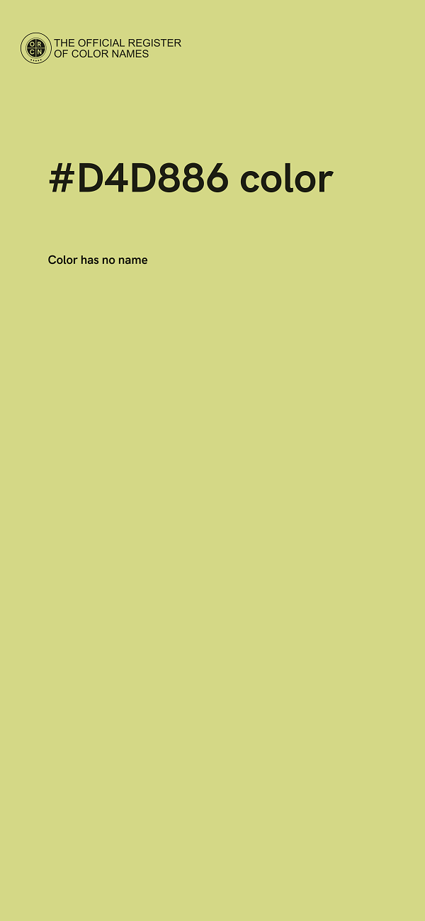 #D4D886 color image
