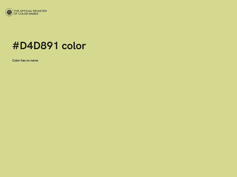#D4D891 color image