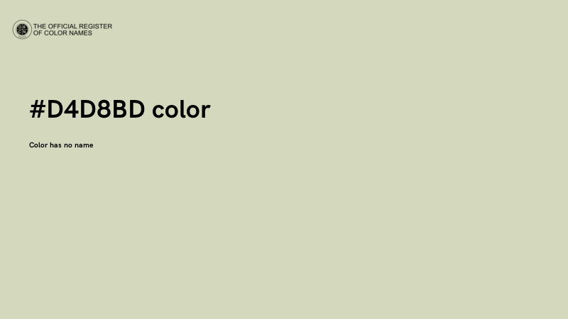 #D4D8BD color image