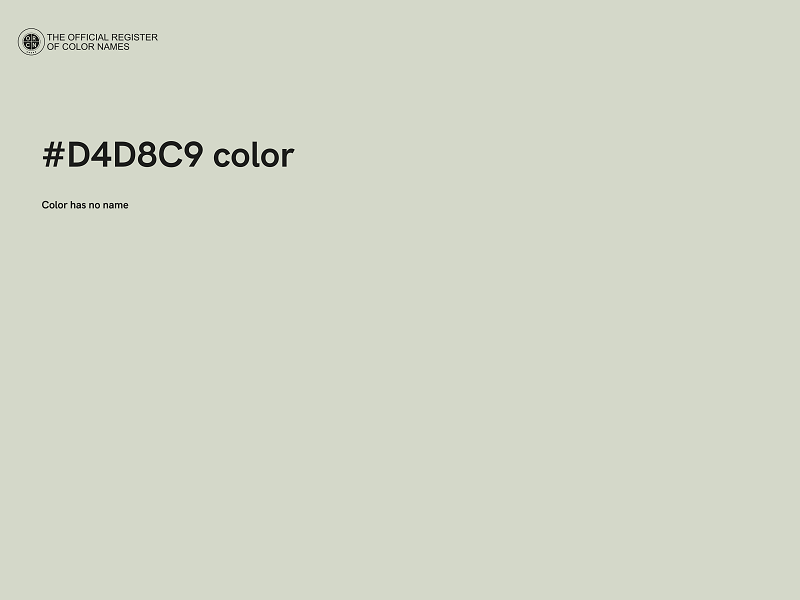 #D4D8C9 color image