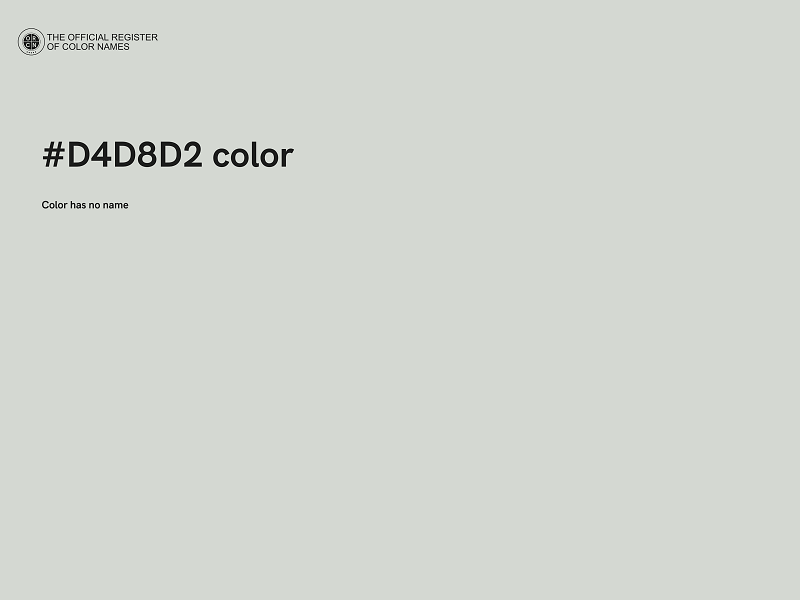 #D4D8D2 color image