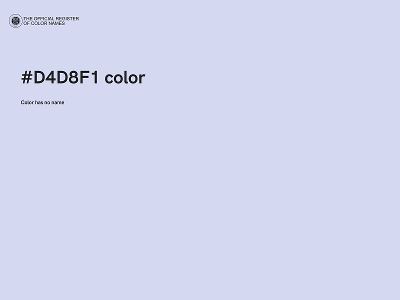 #D4D8F1 color image